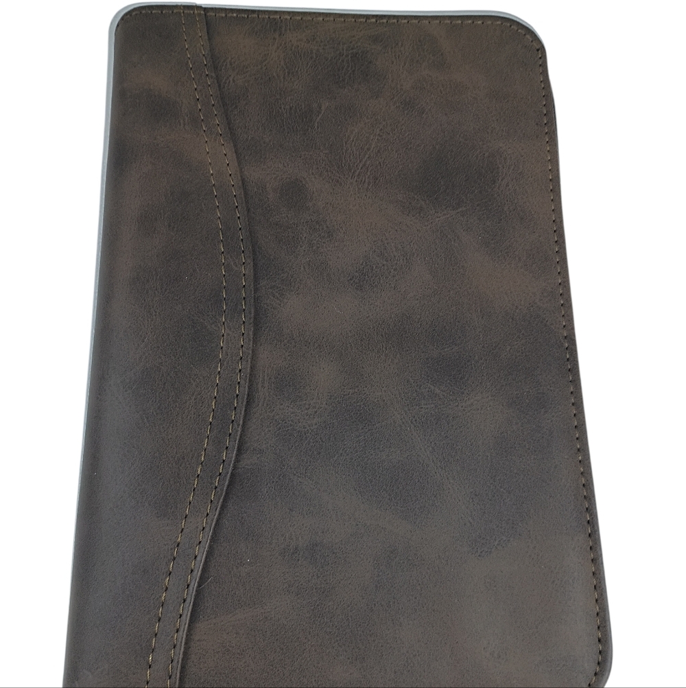 Day-timer Simulated Distressed Brown Leather  Genuine DAY-TIMER